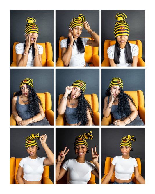 Eclipse Tie Beanie (Knit)