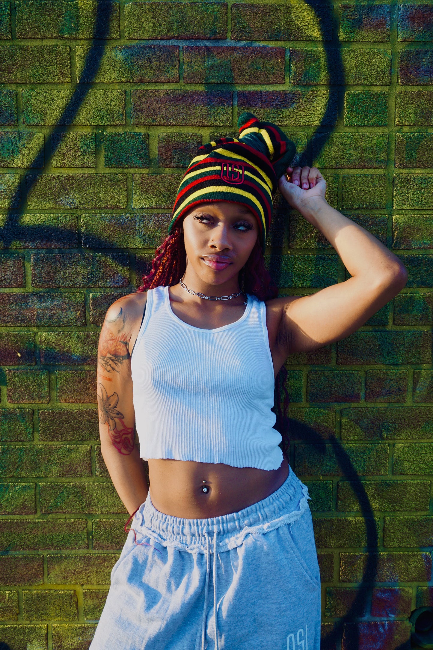 One Love Tie Beanie (Knit)