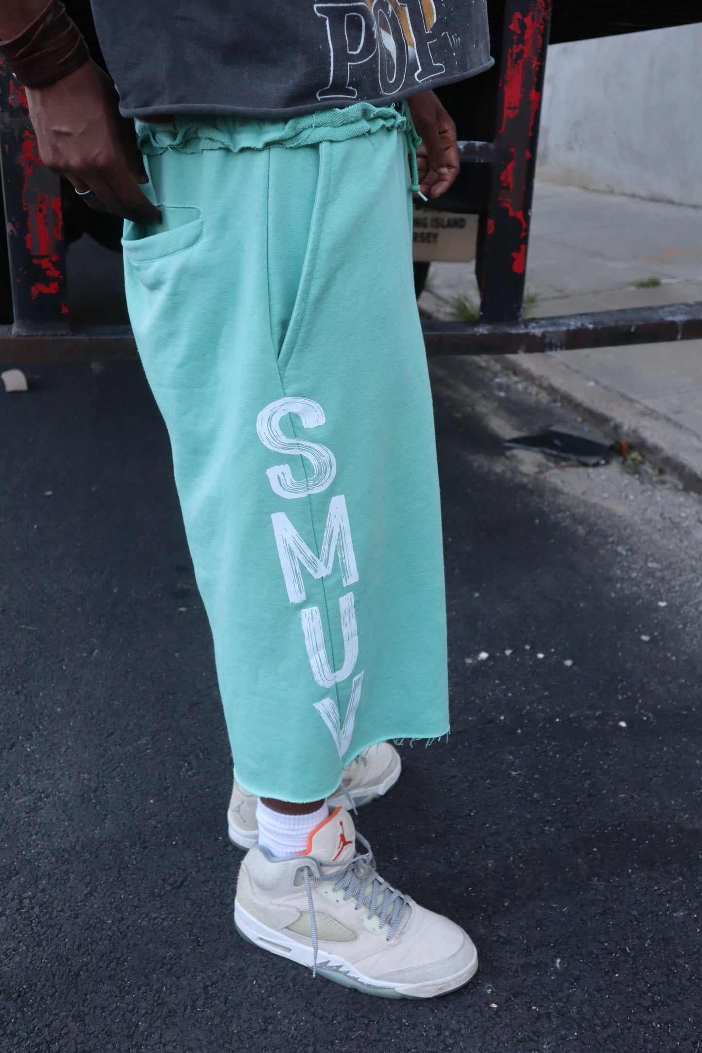Mint green Sweat Shorts