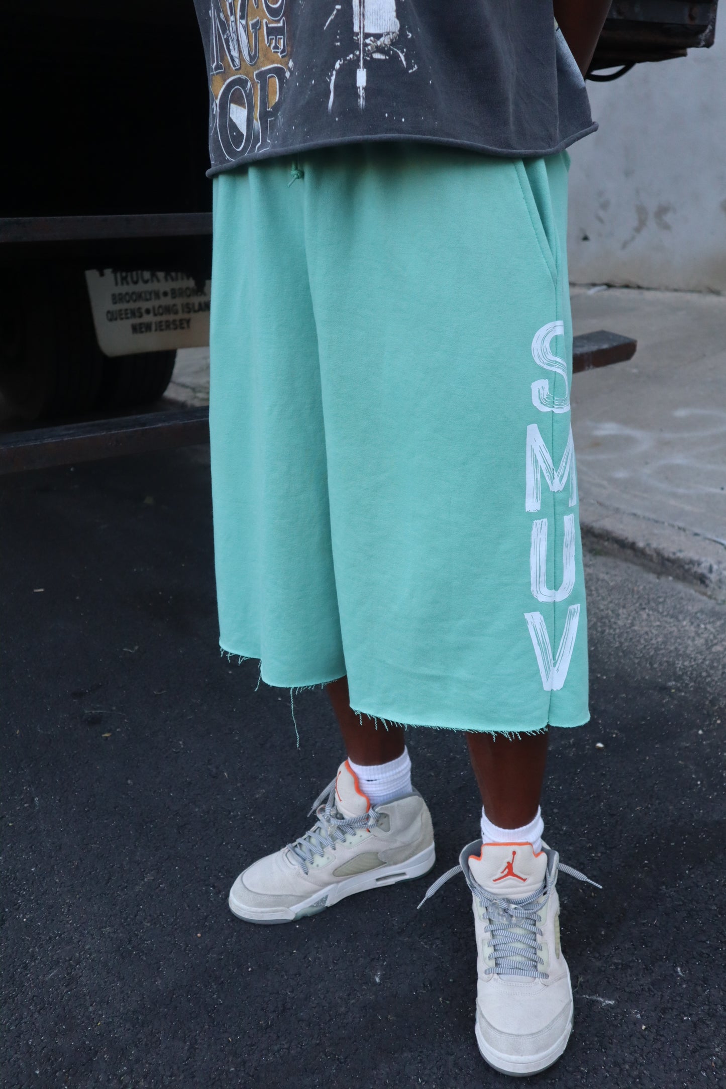 Mint green Sweat Shorts