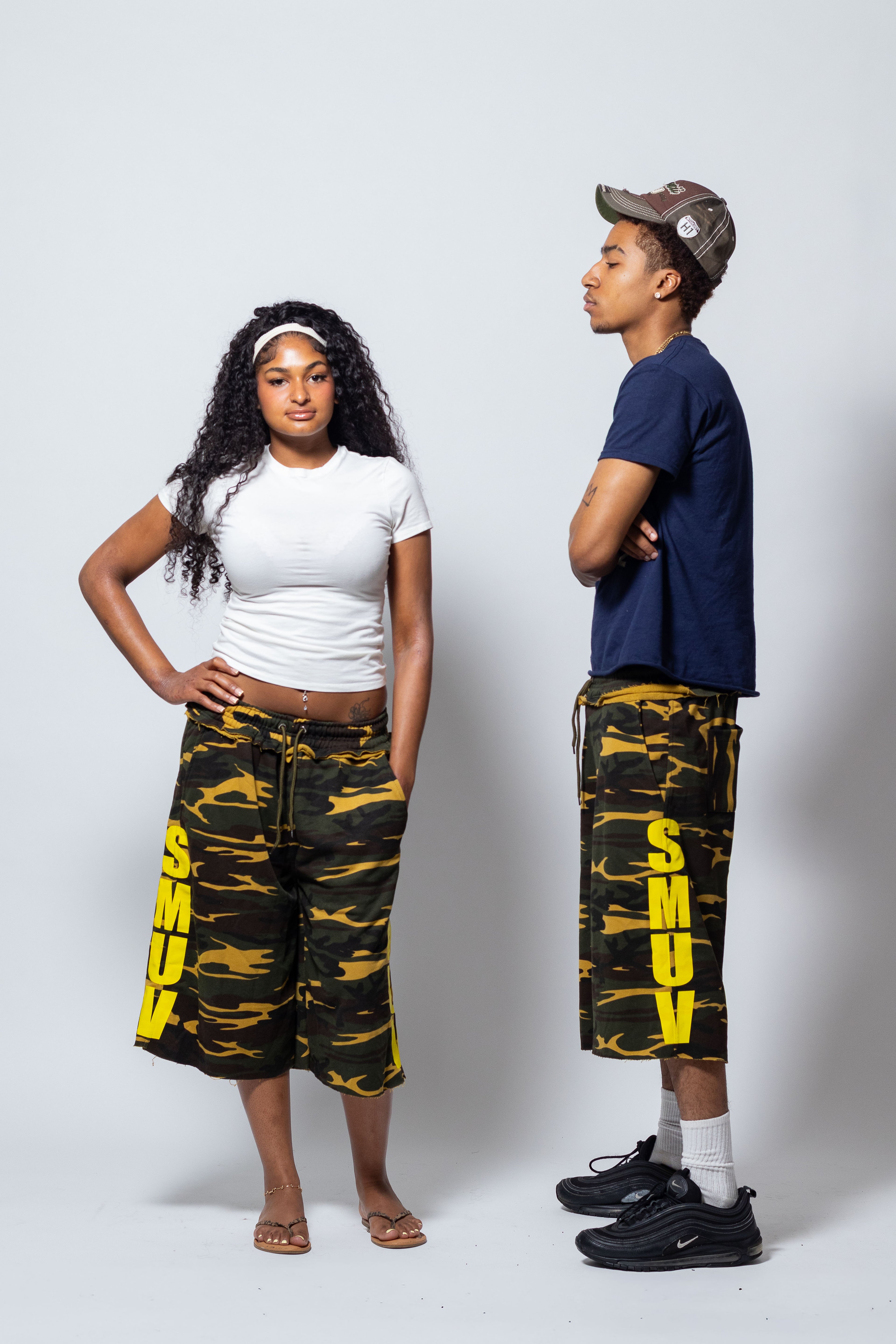 SMUV GOLDEN CAMO SWEATSHORTS
