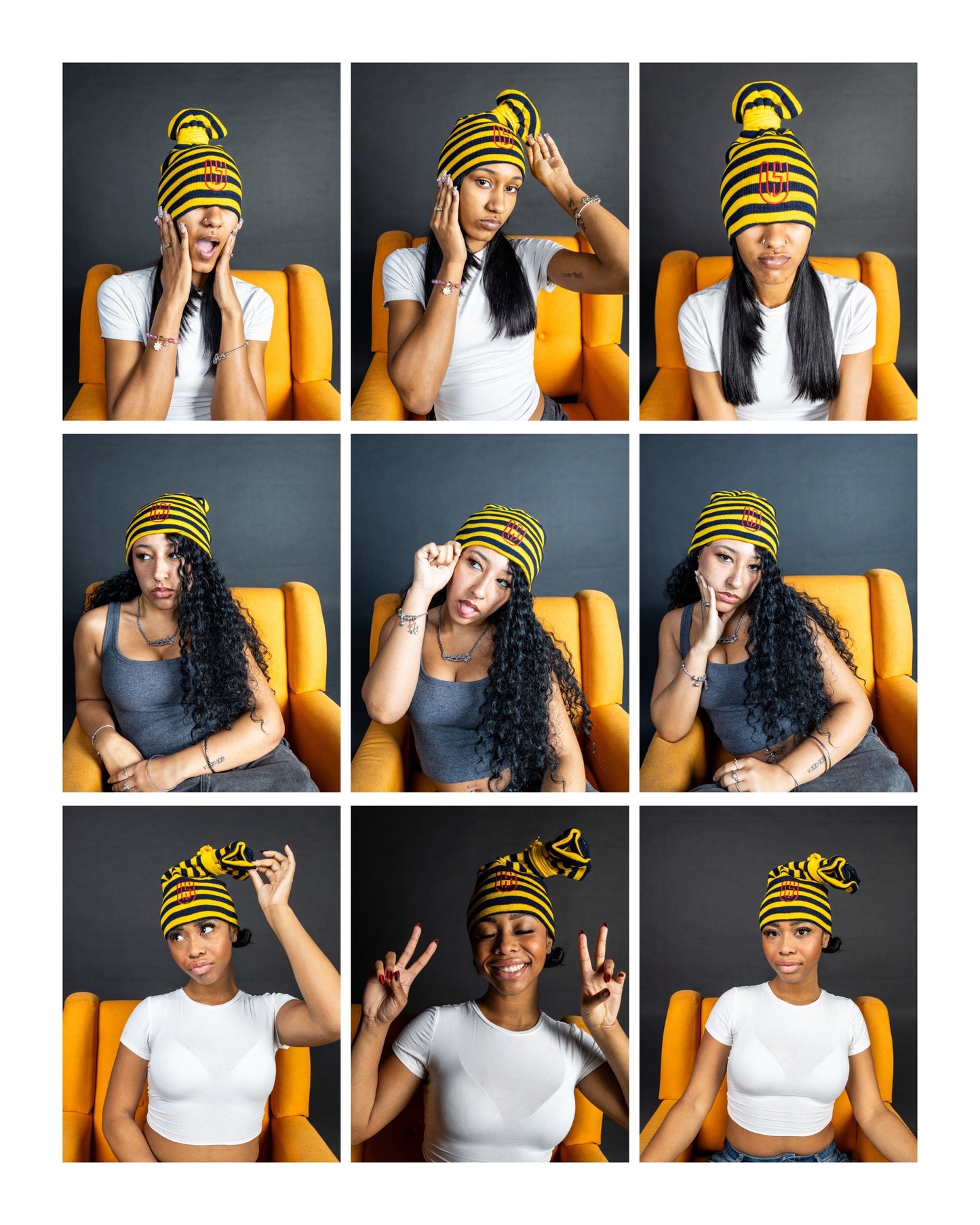 Eclipse Tie Beanie (Knit)