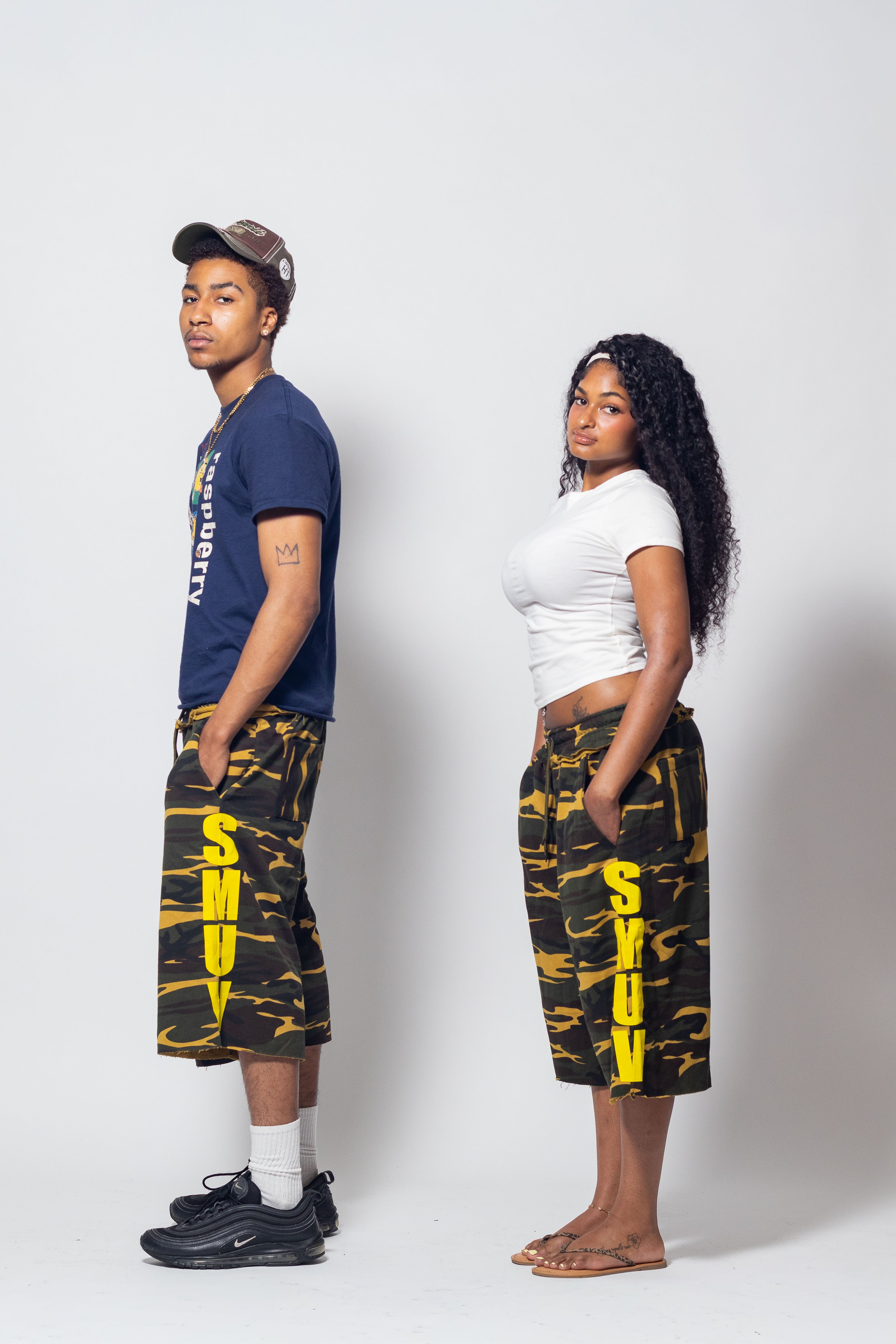 SMUV GOLDEN CAMO SWEATSHORTS