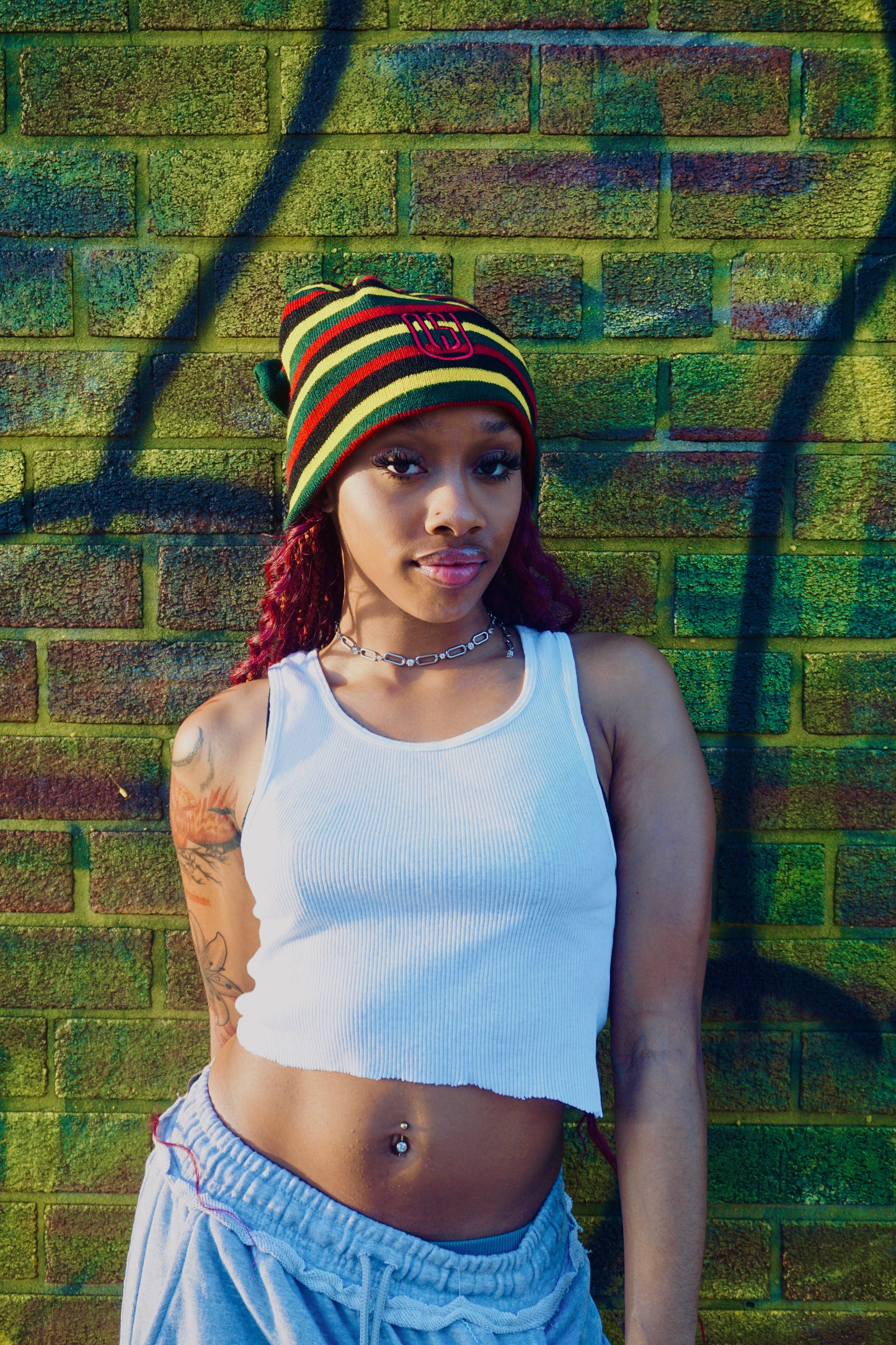 One Love Tie Beanie (Knit)