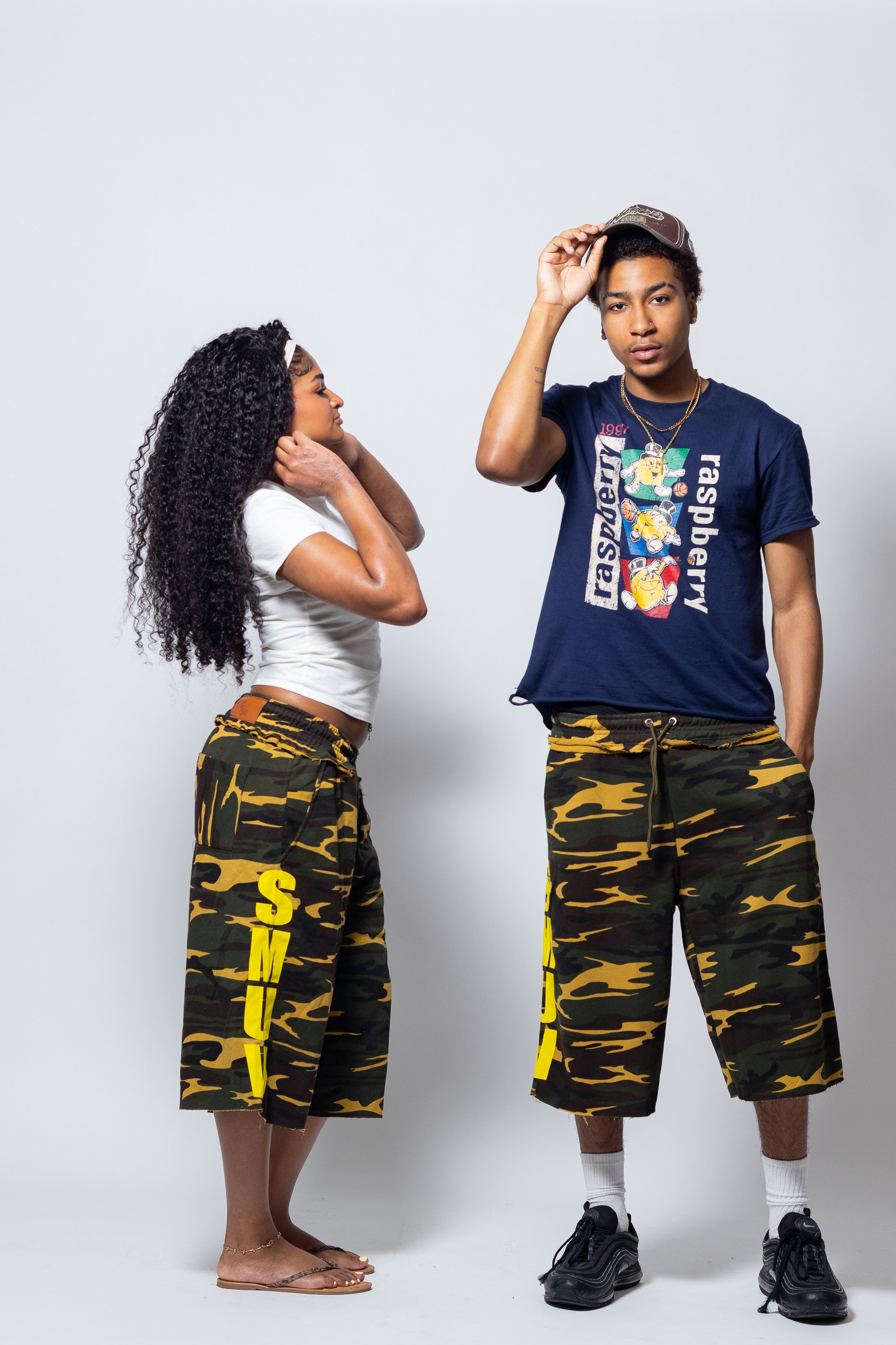 SMUV GOLDEN CAMO SWEATSHORTS