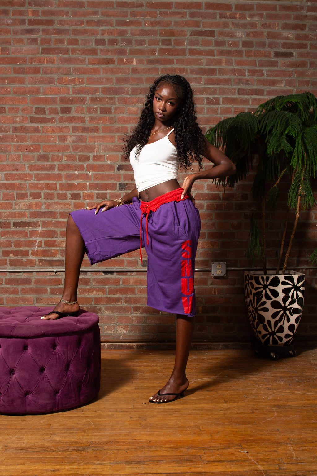 SMUV MIDNIGHT CHERRY SWEATSHORTS