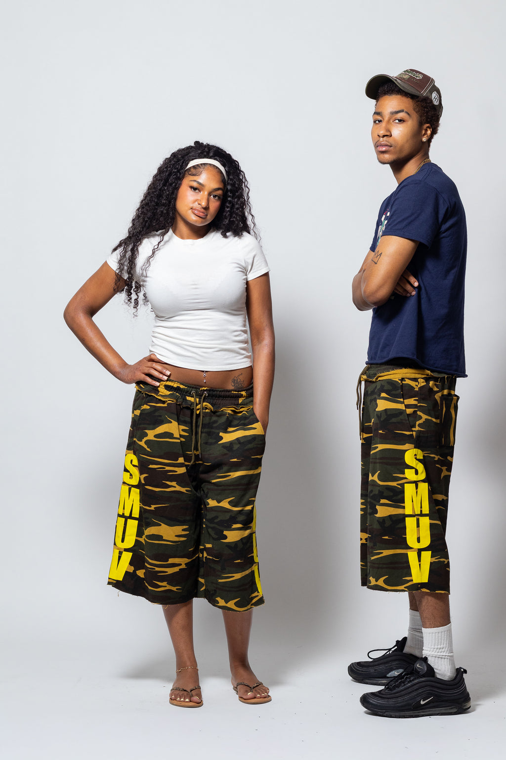 SMUV GOLDEN CAMO SWEATSHORTS