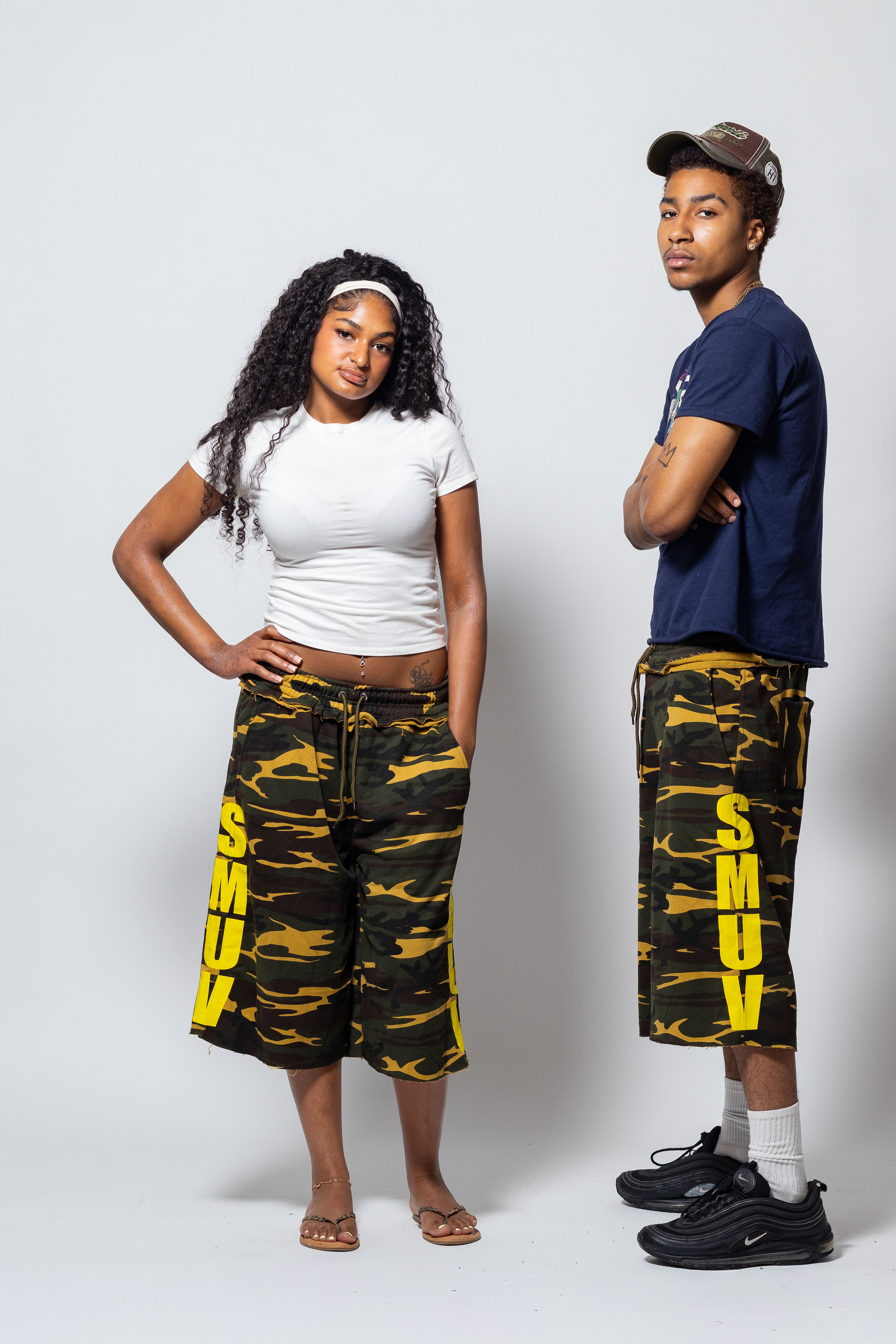 SMUV GOLDEN CAMO SWEATSHORTS
