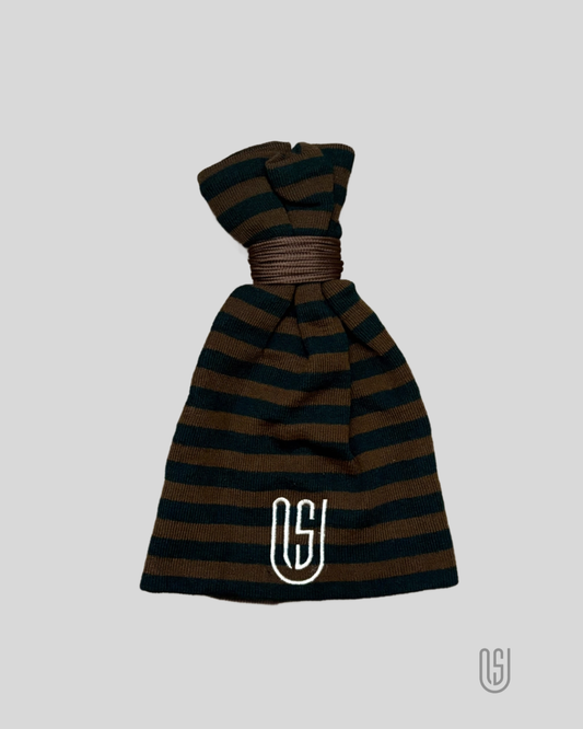 Beef and Broccoli Tie beanie (Knit)